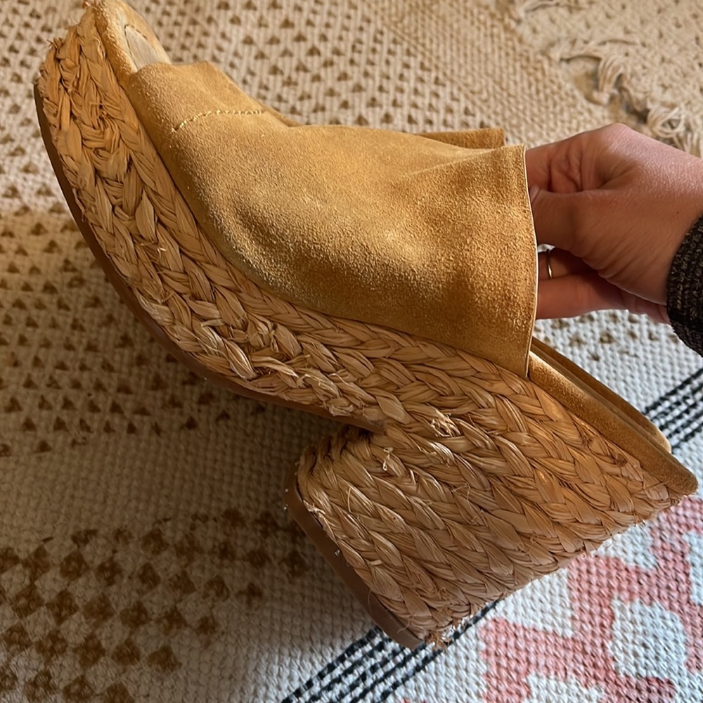 Splendid Rattan Wedge Sandals - Picture 3 of 6